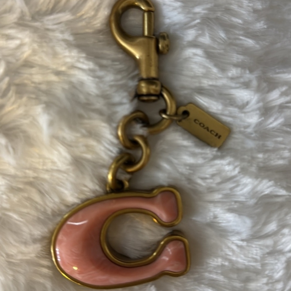 Coach C Keychain Charm
